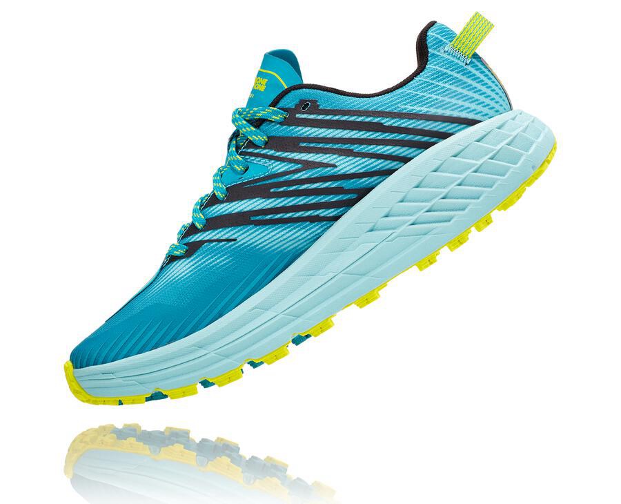 Tenis Trail Hoka One One Feminino Turquesa - Speedgoat 4 - 379-TRPAEK